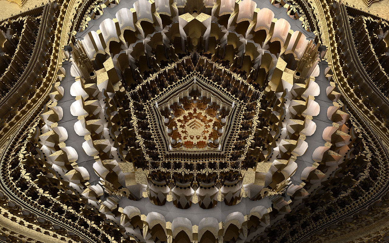  Pentagonal lgorithmic muqarna, computationally generated