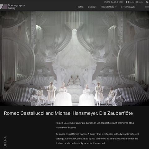 Scenography Today - Die Zauberflöte - Romeo Castellucci and Michael Hansmeyer