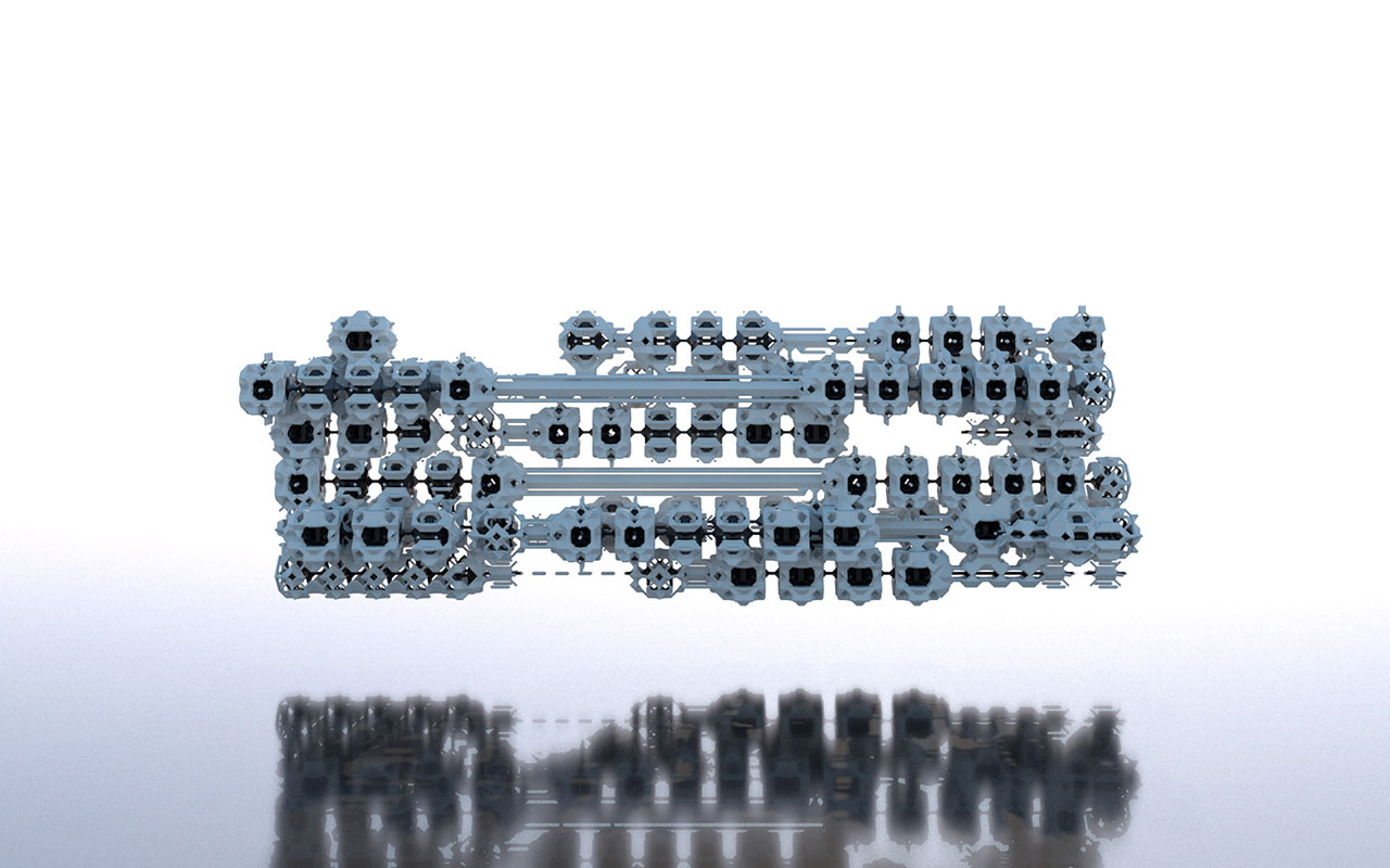 Voxel geometries: - Cellular automata (two successive states)