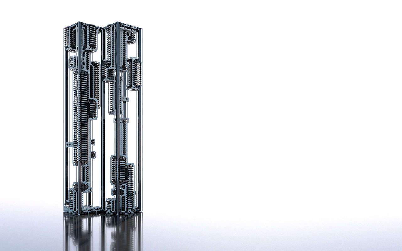 Voxel geometries: - Cellular automata (two successive states)