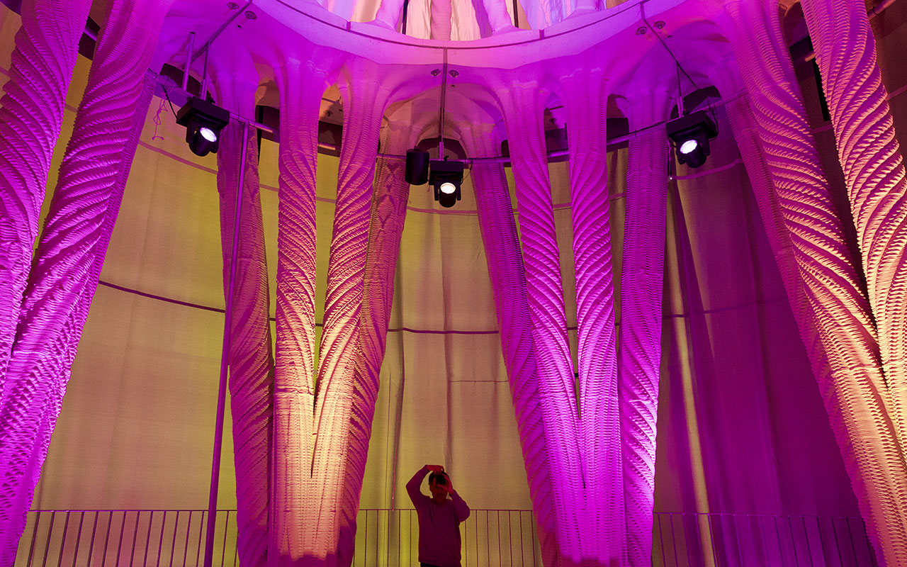 Tor Alva's cupola theater on the 4th floor with illumination